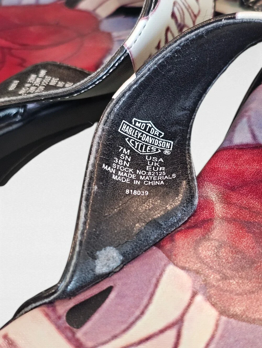 Harley Davidson Flip Flops Size 7